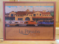 La Posada Hotel and train tracks w 2 trains Placemat