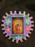 Tin Guadalupe Nicho w Glass, Various Designs,MD