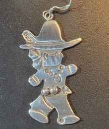 Sterling Silver Earrings Navajo Man& Woman Dancing