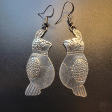 Steling Silver Quail Earrings
