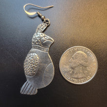 Steling Silver Quail Earrings