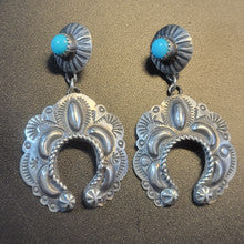 Stamped Naja Earrings