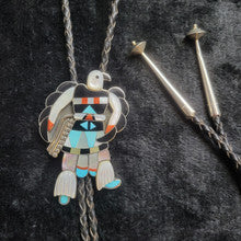 Zuni Inlay Bird Bolo by W Concho