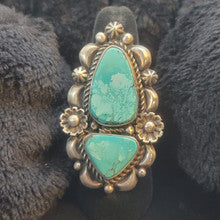 Sleeping Beauty Turquoise Ring by Mary Tso, Size 9.5
