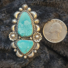 Sleeping Beauty Turquoise Ring by Mary Tso, Size 9.5