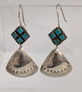 Dangly Diamond Shaped Turquoise Stones