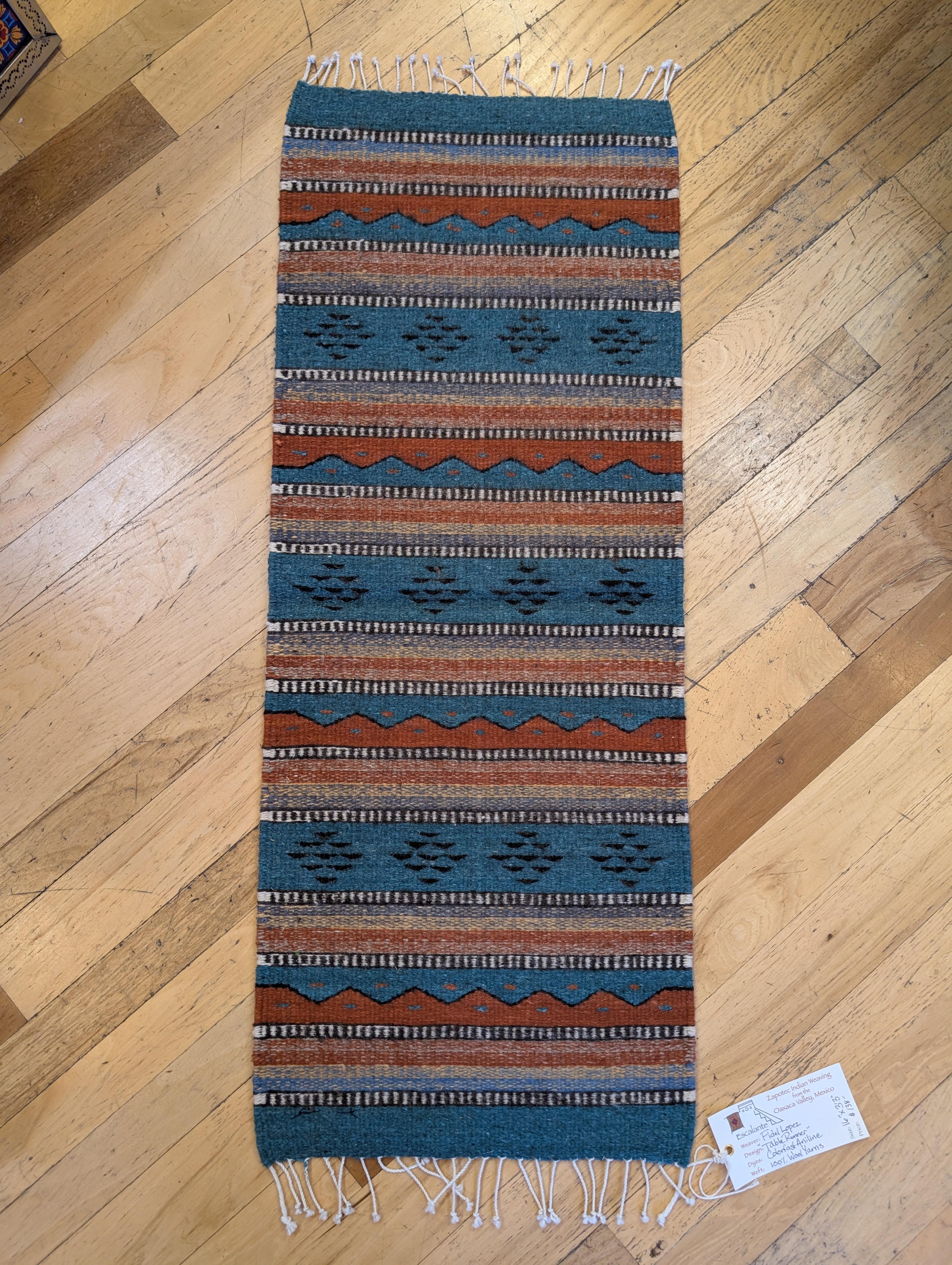 Fidel Lopez Table Runner, 16"x 3'3"