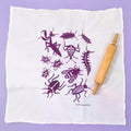 Dish Towel - Bugs,color grape