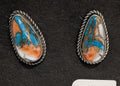 Oval Composit Stone Post Earrings