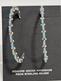 Large Turquoise Hoops