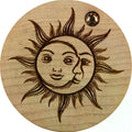 Sun moon w Swarovski