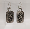 Sterling silver Charm Earrings, Arrowhead