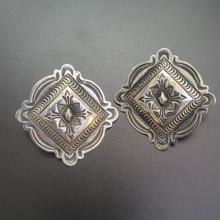 Stamped Sterling Silver Earrings
