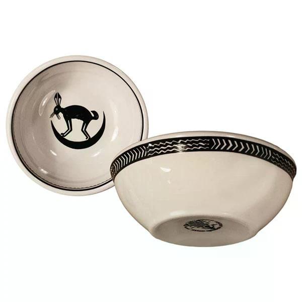 15 oz Cereal Bowl,March Hare in Crescent Moon Black