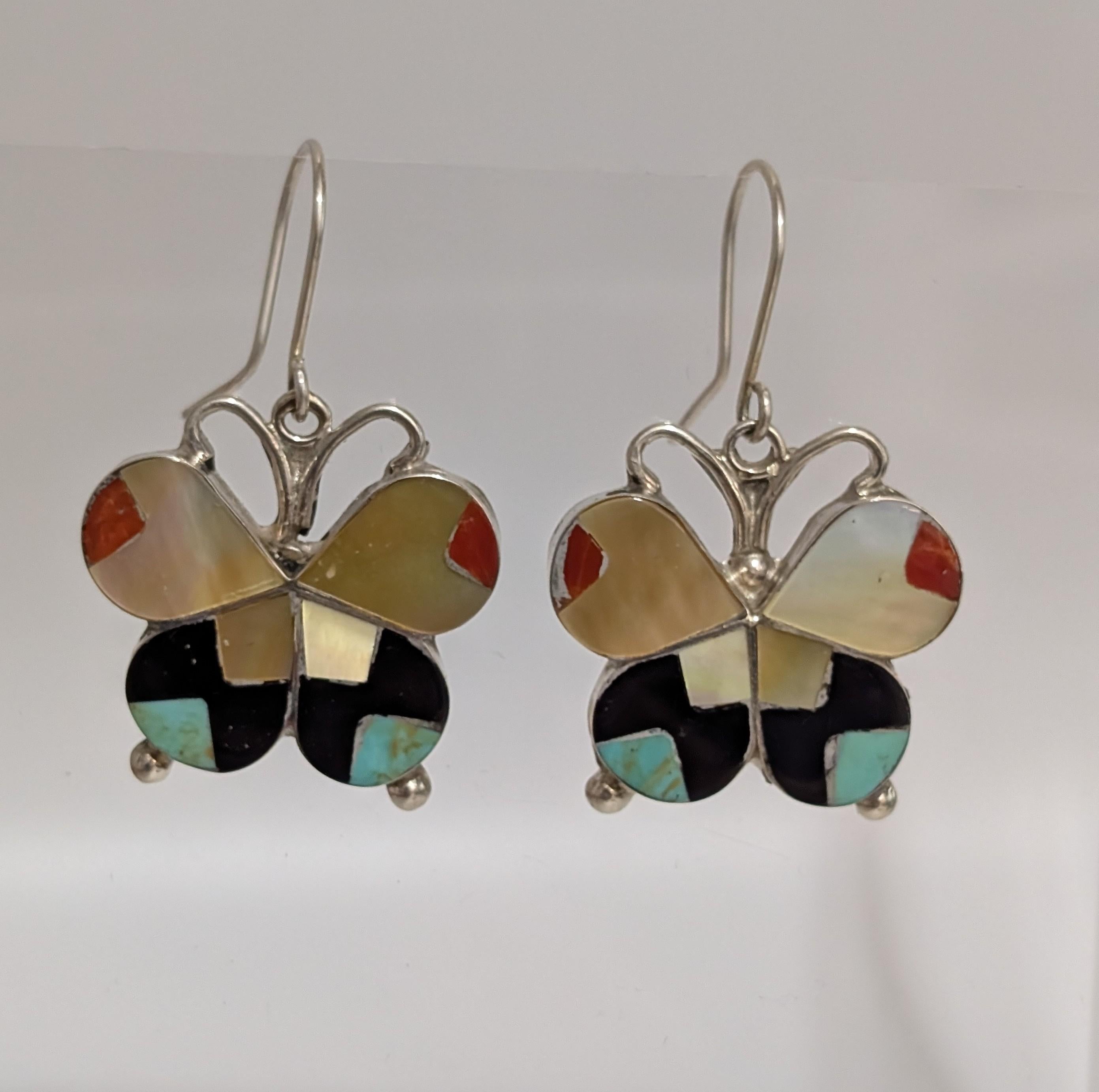 Inlay Butterfly Earrings