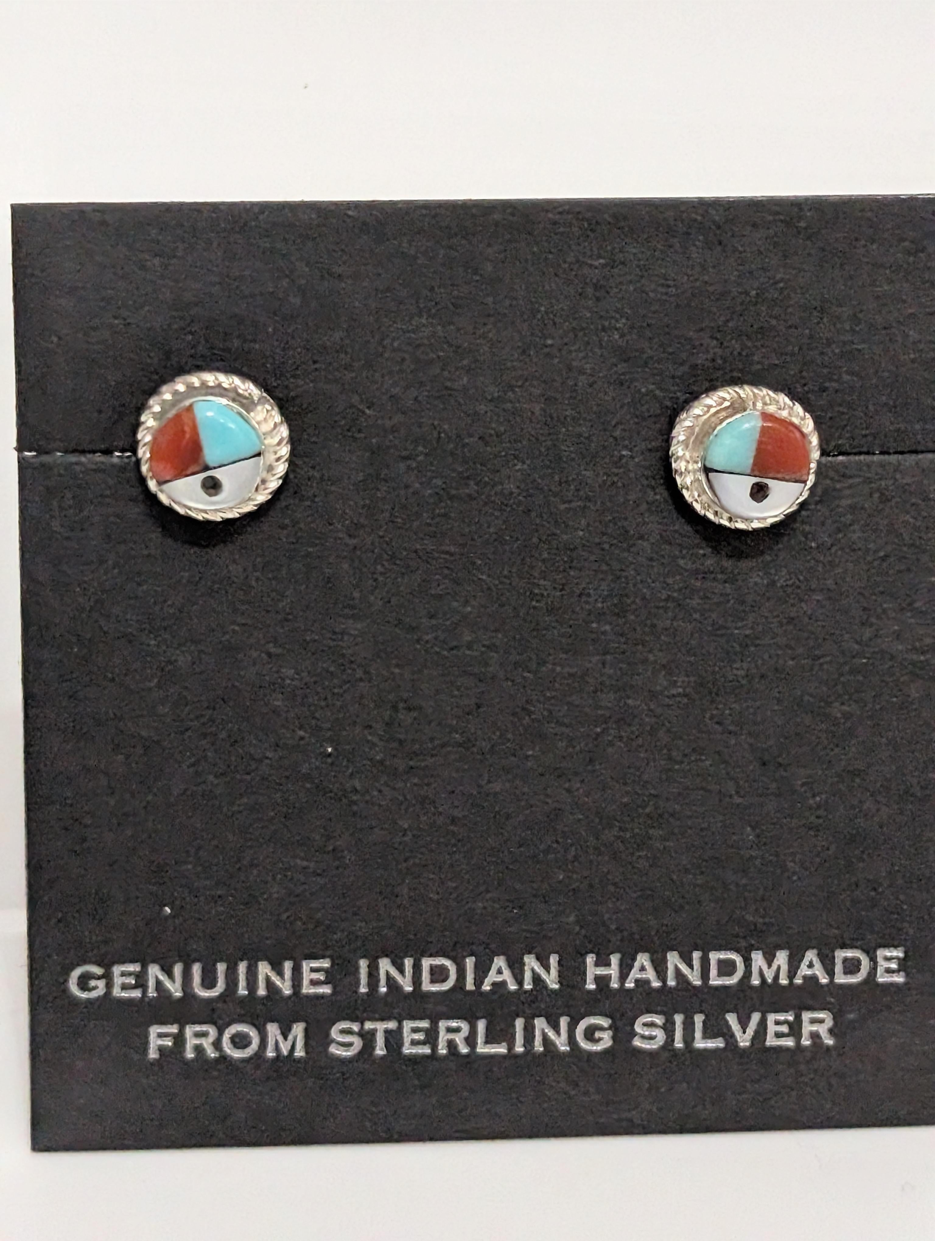 Tiny Inlay Sun Faces