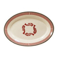 12" x 8 1/4" Mimbreno, Four Fish - Maroon