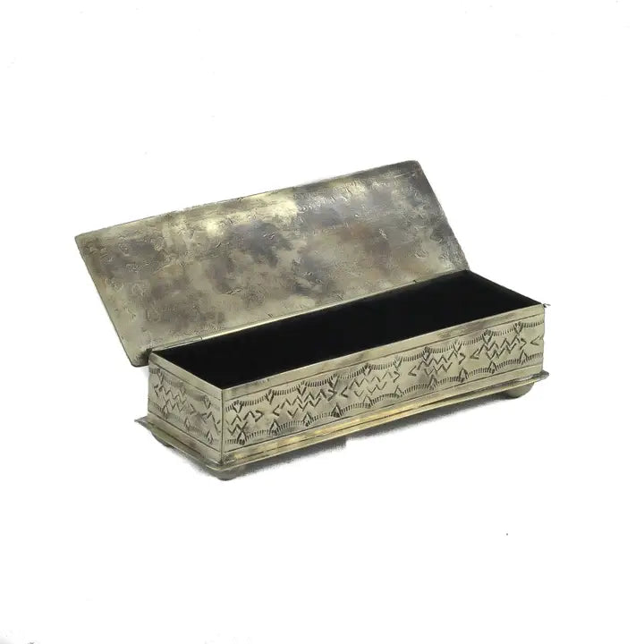 Stamped Eyeglass Box w/ Turq