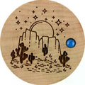 Desert moon w Turquoise