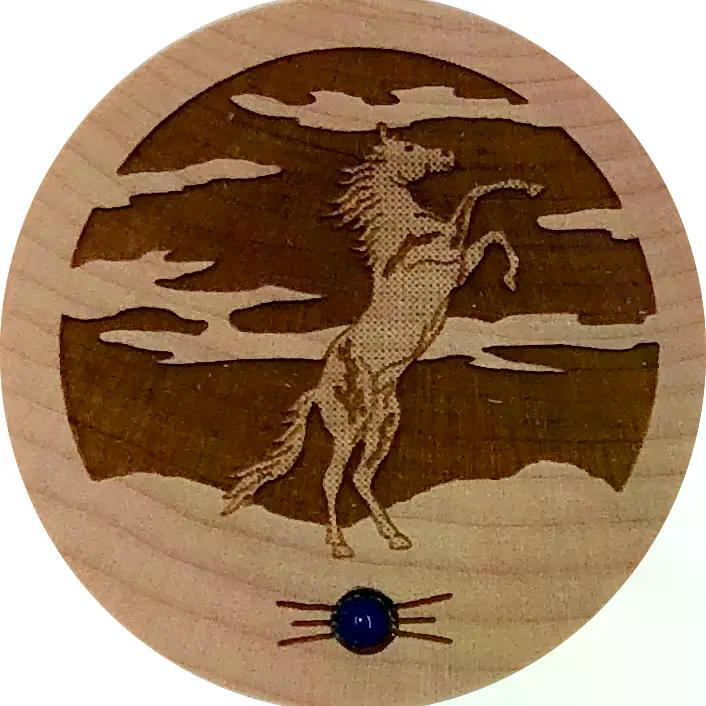 Rearing Horse Wood Dreambox