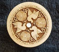 Celtic Doves on Small Maple Box w/ Mother of Pearl