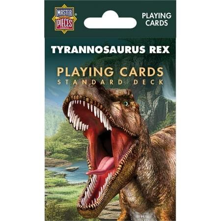 MasterPieces T-Rex Playing Cards - 54 Card Deck for Adults with Exclusive T-Rex Designs