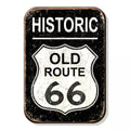 Magnet: Old Route 66 Metal Wrapped with Printed Media