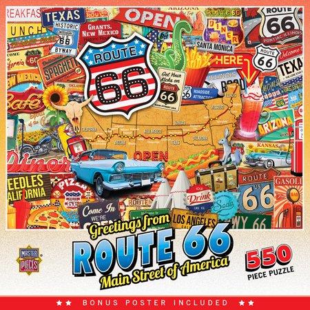 MasterPieces 500 Piece Jigsaw Puzzle - Greetings from Route 66 - 15 X21
