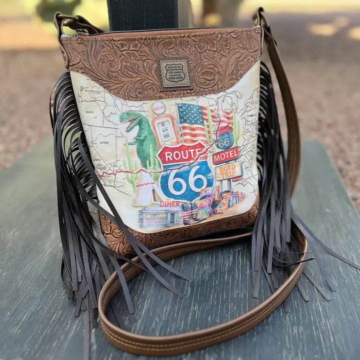 Route 66 Iconic Landmarks Crossbody