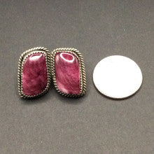 Purple Spiny Oyster Earrings