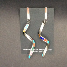 Spiral Inlay earrings