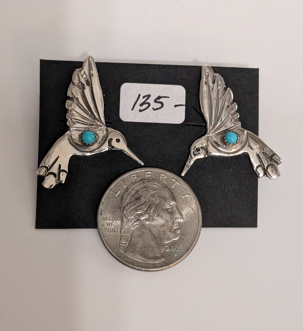 Hummingbird Post Earrings
