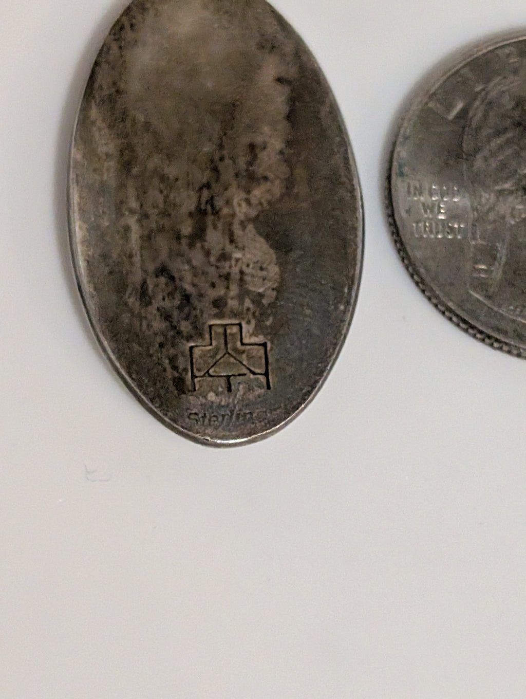 Oval Hopi Man in the Maze Earrings
