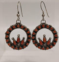 Round Coral Earrings