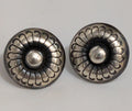 Silver Post Stamped Earrings, small