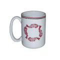 15 oz Mug, Four Fish - Maroon