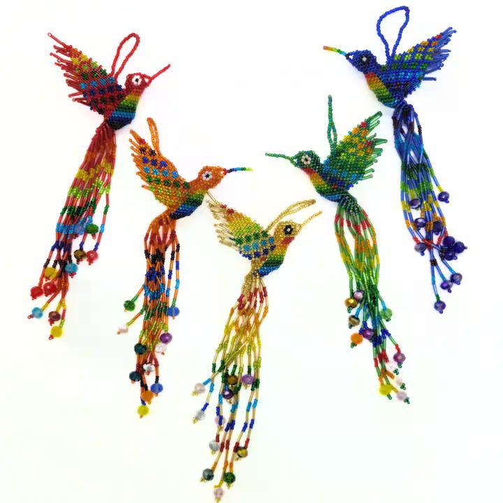 Beaded Hummingbird Ornaments