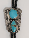 Bolo w 2 Royston Turquoise Stones