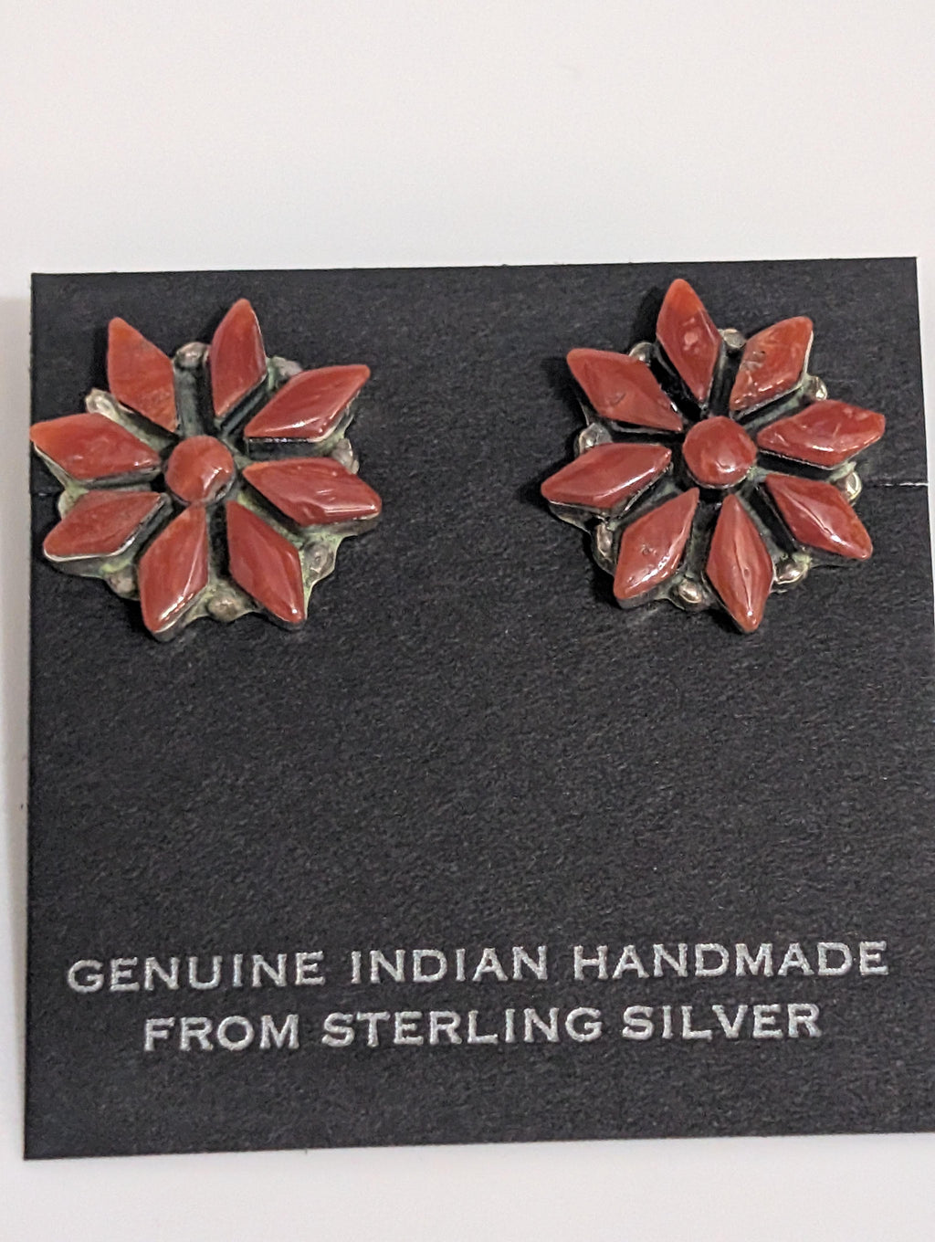 Coral Flower Post Earrings, Rose Kateena