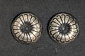Round Silver Post Earrings