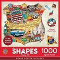 Route 66 1000 Piece Shaped Jigsaw Puzzle