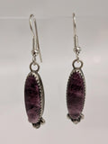 Purple Spiny Oyster Earrings by Mary Tso