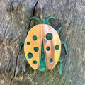 Ladybug Copper Christmas Ornament