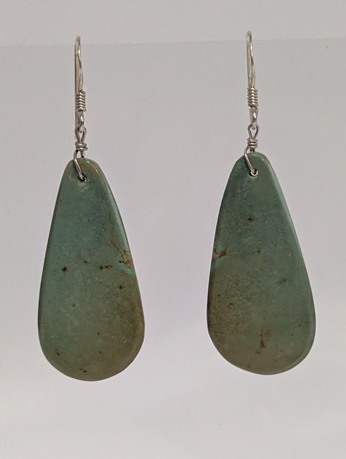 Green Slab Earrings