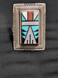 70s Zuni Inlay Ring, Size 9