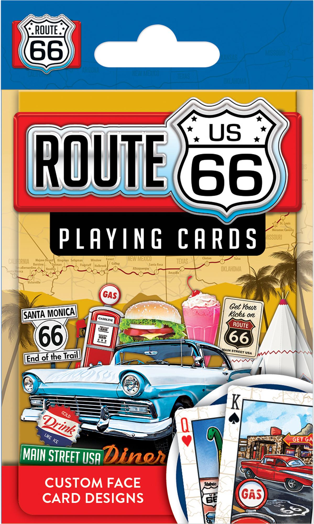 MasterPieces Officially Licensed Route 66 Playing Cards - 54 Card Deck for Adults