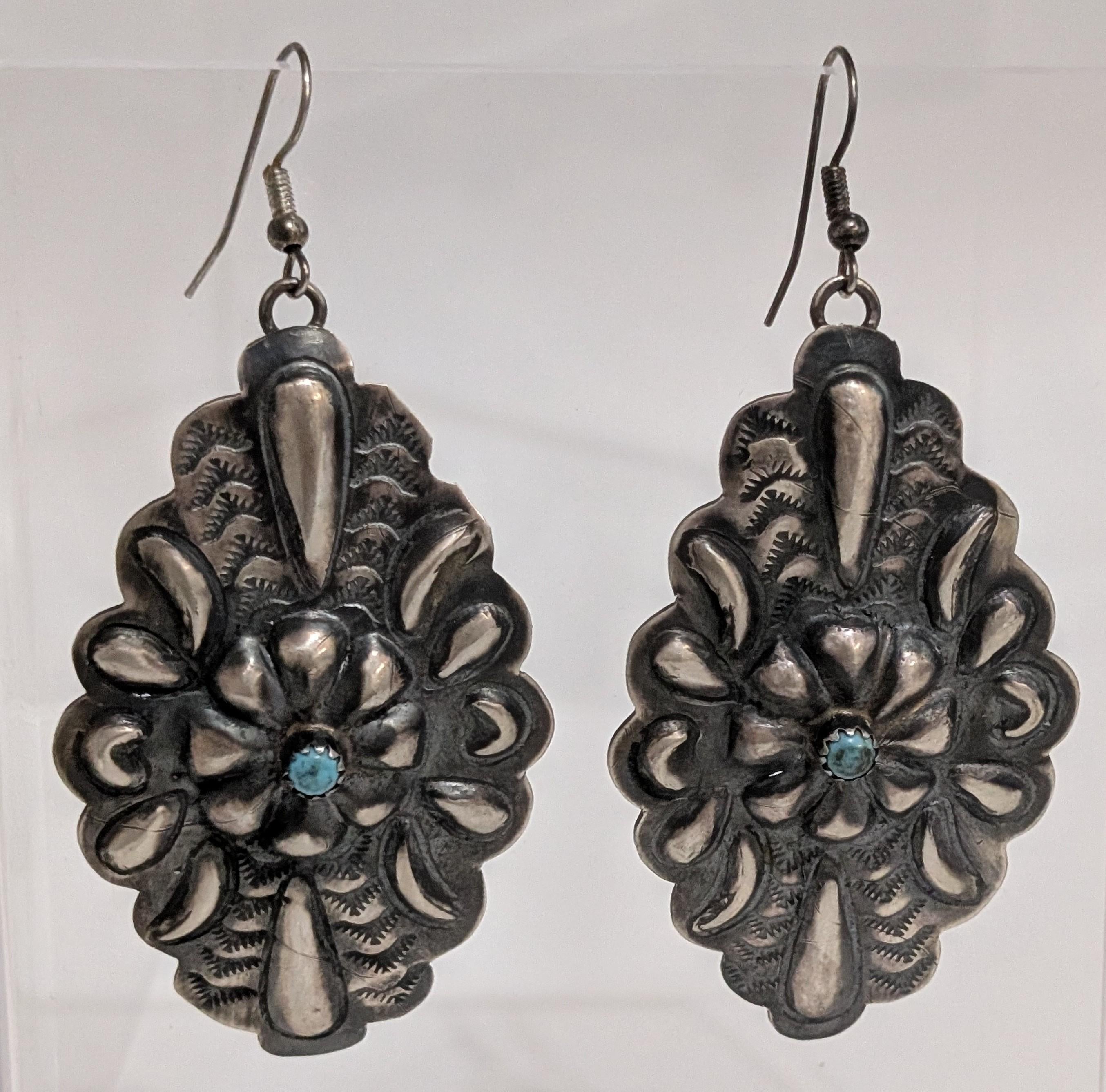 Large Stamped Earrings
