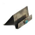 Stamped Business Card Holder w/ Turq