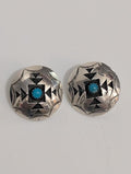 Round Post Shadow Box Earrings