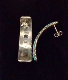 Turquoise Inlay Earrings E623 19